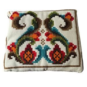 Embroidered Multicolor Cushion